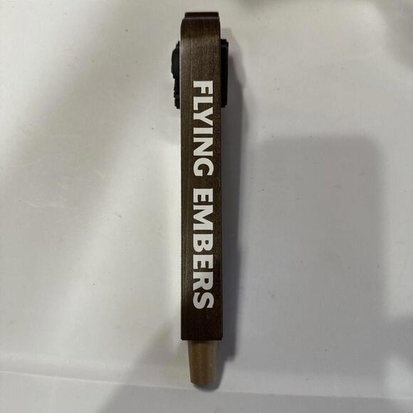 Flying Embers Silver And Wood Beer Tap Handle California - Picture 2 of 6